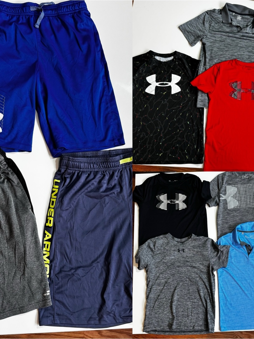Under Armour Boys Athletic Set - Blue, Navy, Black, Red, Gray